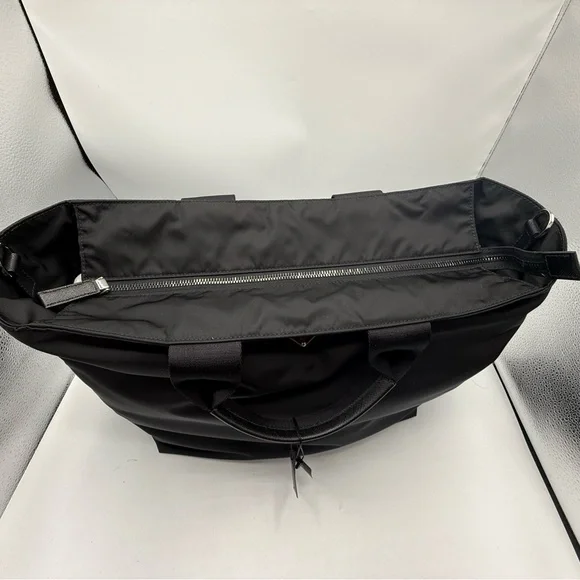 NWT PRADA Re-Nylon/ Leather Padded Large Black tote/ shopping Bag Crossbody mens - Picture 10 of 17